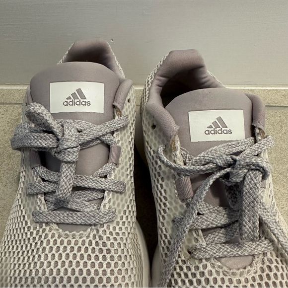 Adidas Sooraj Grey White Lilac Cloudfoam Midsole, Mesh Sneakers US 5, UK 3.5 - Picture 5 of 7